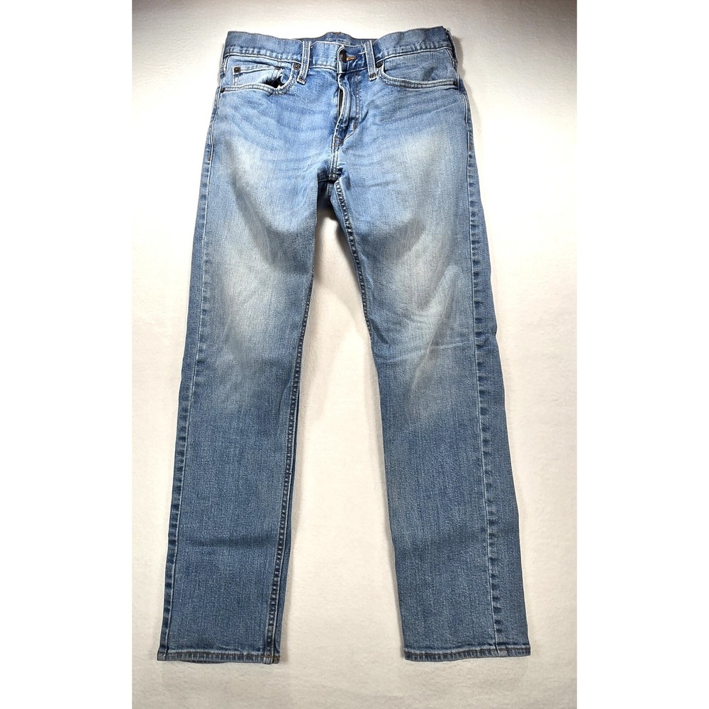 Old Navy Slim Built-In Flex Light‎ Wash Blue Denim Jeans 32x30 Mens